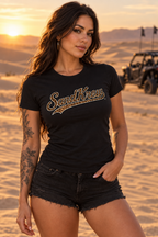 Women's SandKrew Leopard Print short sleeve T shirt or BabyDoll