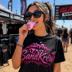 Women's SandKrew Girls Logo BabyDoll or T Shirt