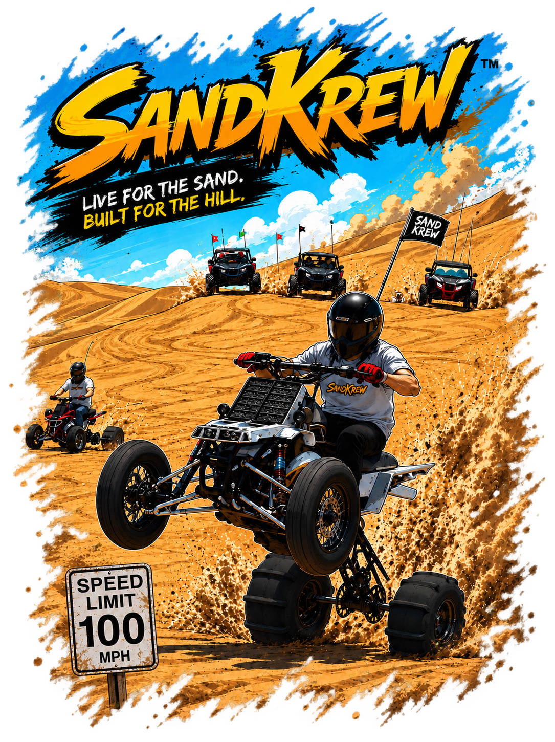 SandKrew Banshee Drag Racer Sweatshirt